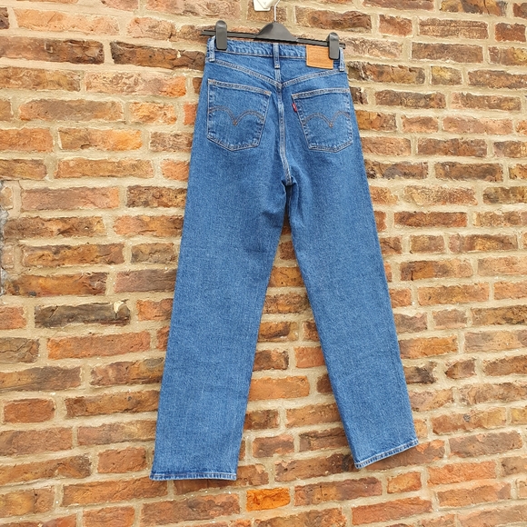 Levi's Ribcage Straight Ankle Jeans Blue W27 L29. - Picture 8 of 14